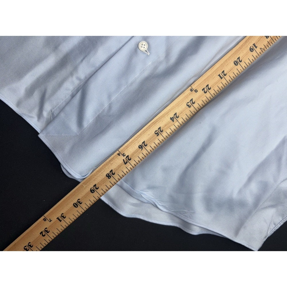 SuitSupply French Cuff‎ Long Sleeve Button Up Dress Shirt Mens XL - Picture 7 of 8